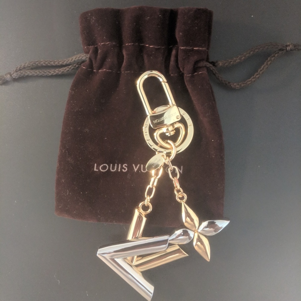 Authentic Louis Vuitton Twist Keychain bag charm